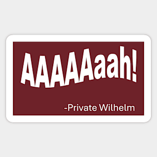 Wilhelm Scream Quote Sticker